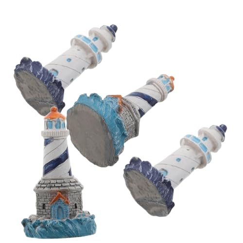 ZUNOXAZ 4 Stück Teiliges Mini-Leuchtturm Premium-Harz Mediterraner Küstenstil Robuste Miniatur-Dekoration für Puppenhäuser Meeres-Themed Farbige Mini-leuchtturmfiguren ZUNOXAZ 4 Stück Teiliges Mini-Leuchtturm Premium-Harz Mediterraner Küstenstil Robuste Miniatur-Dekoration für Puppenhäuser Meeres-Themed Farbige Mini-leuchtturmfiguren von ZUNOXAZ