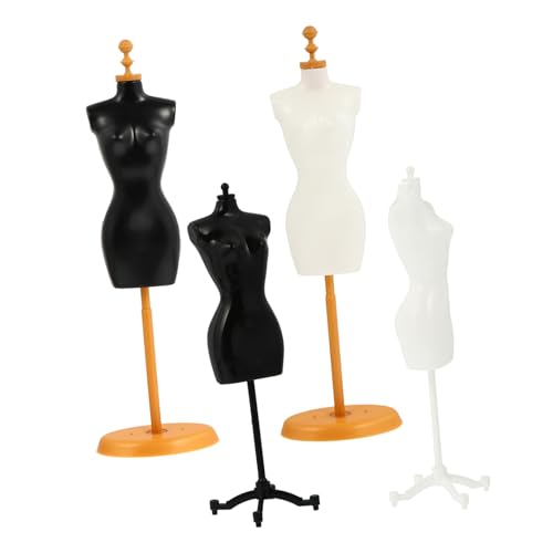 ZUNOXAZ 4 Stück Teiliges Miniatur Puppenkleiderständer Mini DIY Mannequin Model Stand Puppenkleiderhalter für Puppenhaus Zubehör Deko Mini zum Präsentieren und Basteln ZUNOXAZ 4 Stück Teiliges Miniatur Puppenkleiderständer Mini DIY Mannequin Model Stand Puppenkleiderhalter für Puppenhaus Zubehör Deko Mini zum Präsentieren und Basteln von ZUNOXAZ