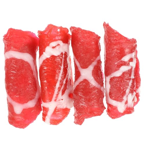 ZUNOXAZ 4 Stück Teiliges Realistisch Aussehende Fleischrollen aus PVC Lebensmittelecht Wirkende Fake Meat Deko für Restaurant Küchendekoration und Ausstellungszwecke ZUNOXAZ 4 Stück Teiliges Realistisch Aussehende Fleischrollen aus PVC Lebensmittelecht Wirkende Fake Meat Deko für Restaurant Küchendekoration und Ausstellungszwecke von ZUNOXAZ