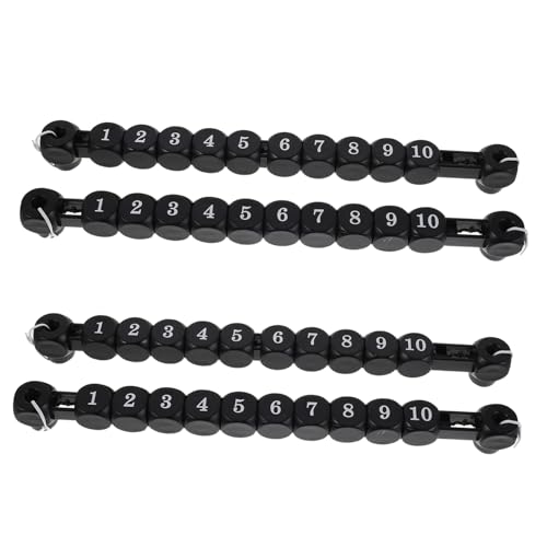 ZUNOXAZ 4 Stück Teiliges Tischspiel Punkteanzeiger Präzise Foosball Score Indikatoren Robustes Material Einfache Montage Vielseitig für Tischfußball und Air Hockey für Familienunterhaltung von ZUNOXAZ