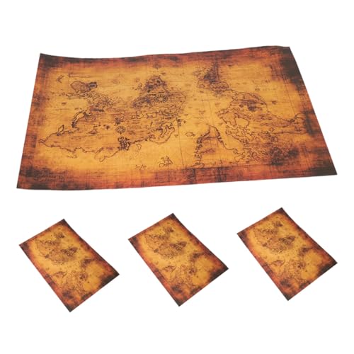 ZUNOXAZ 4 Stück Teiliges Vintage Piratenschatzkarten Papier Kompakt und Langlebig Piratenspiele Familienabenteuer Piratenparty-Dekorationen und Spielerische Entdeckungen ZUNOXAZ 4 Stück Teiliges Vintage Piratenschatzkarten Papier Kompakt und Langlebig Piratenspiele Familienabenteuer Piratenparty-Dekorationen und Spielerische Entdeckungen von ZUNOXAZ