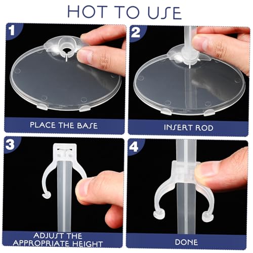 ZUNOXAZ 4 Stück Transparente Puppenständer mit Breiter Basis Verstellbare Taillenklammer Stabile Halterung für Puppen und Actionfiguren Einfacher Aufbau zur Sicheren Präsentation und ZUNOXAZ 4 Stück Transparente Puppenständer mit Breiter Basis Verstellbare Taillenklammer Stabile Halterung für Puppen und Actionfiguren Einfacher Aufbau zur Sicheren Präsentation und von ZUNOXAZ