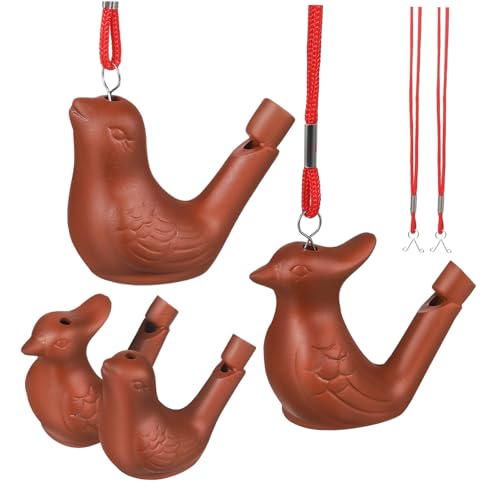 ZUNOXAZ 4 Stück Vogel Keramik Vogelpfeifen Lustige Pfeifen Kinderpfeifen Musikpfeifen Krachmacher Spielzeug Mit Lanyards ZUNOXAZ 4 Stück Vogel Keramik Vogelpfeifen Lustige Pfeifen Kinderpfeifen Musikpfeifen Krachmacher Spielzeug Mit Lanyards von ZUNOXAZ