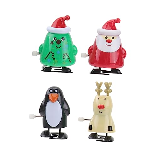 ZUNOXAZ 4 Stück Weihnachtliches Aufziehspielzeug für Cartoon Weihnachtsfiguren Kreative Clockwork Spielzeuge Festliche Dekoration und für Weihnachten für Partys und Feiertage ZUNOXAZ 4 Stück Weihnachtliches Aufziehspielzeug für Cartoon Weihnachtsfiguren Kreative Clockwork Spielzeuge Festliche Dekoration und für Weihnachten für Partys und Feiertage von ZUNOXAZ