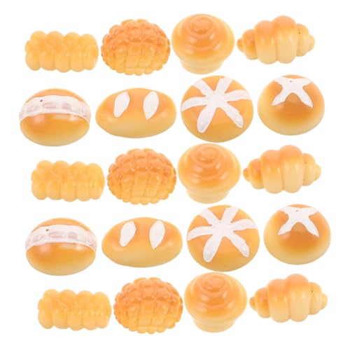 ZUNOXAZ 40 Stück Miniature Bakery Accessories Realistic Faux Bread Props Lifelike Mini Food Toys for Dollhouse Micro Landscape DIY Crafts Compact Decorative von ZUNOXAZ