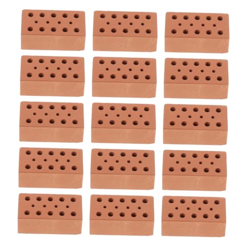 ZUNOXAZ 40Stücke Mini Ziegelsteine für Modellbau Simulationsstein für Sandkasten Architekturprojekte und Kreative Szenen für DIY Bastelprojekte von ZUNOXAZ
