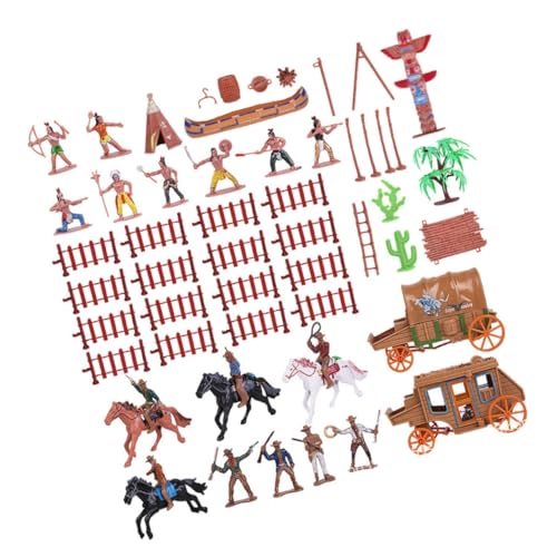 ZUNOXAZ 43 Stück Teiliges Western Cowboy Miniatur aus Kunststoff Realistische Figuren und Pferde Detailreiche Sandtisch Deko für Pädagogisches Kreativität ZUNOXAZ 43 Stück Teiliges Western Cowboy Miniatur aus Kunststoff Realistische Figuren und Pferde Detailreiche Sandtisch Deko für Pädagogisches Kreativität von ZUNOXAZ