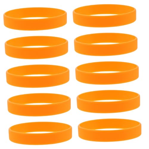 ZUNOXAZ 48 Stück Teams Für Orange Party Blanko Spiele Damengeschenke Arm Armbänder Team Armbänder Teen Accessoires Gruppe Frauenbedarf Stretch Farbe Geburtstagsbänder Sport Erwachsene Und von ZUNOXAZ
