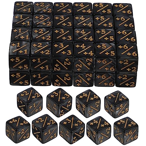 ZUNOXAZ 48 Stück Teiliges Acryl Token Dice Set mit Additions und Subtraktionszeichen Stapelbare Spielwürfel für Kartenspiele CCG Zubehör für Brett und Tabletop Spiele Langlebige Schwarze ZUNOXAZ 48 Stück Teiliges Acryl Token Dice Set mit Additions und Subtraktionszeichen Stapelbare Spielwürfel für Kartenspiele CCG Zubehör für Brett und Tabletop Spiele Langlebige Schwarze von ZUNOXAZ