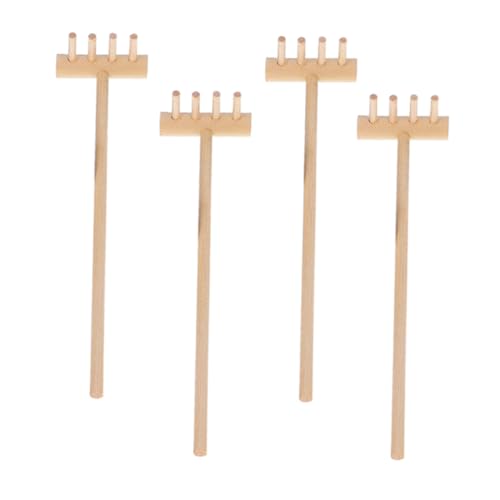 ZUNOXAZ 4Stücke Mini Rechen für Sandkasten Garten Holz Gartenwerkzeuge für Kreative Spielstunden Langlebig und Kompakt für Sandtisch und Gartenarbeit Vielseitiges Sandspielzeug ZUNOXAZ 4Stücke Mini Rechen für Sandkasten Garten Holz Gartenwerkzeuge für Kreative Spielstunden Langlebig und Kompakt für Sandtisch und Gartenarbeit Vielseitiges Sandspielzeug von ZUNOXAZ