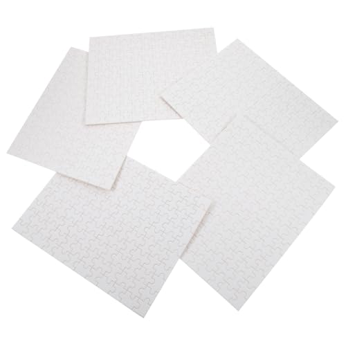 ZUNOXAZ 5 Satz Blankes Puzzleset für Sublimation Teiliges DIY Graffiti Puzzle Teile für Kreative Aktivitäten und Familienfeiern von ZUNOXAZ