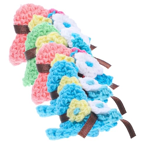 ZUNOXAZ 5 Stück Mini Hut Teiliges Miniatur Handgefertigte Wollmützen Puppenhaus Dekoration DIY Basteln Kinderparty Mitgebsel Jungen Mädchen Zubehör Zufällige Farbe von ZUNOXAZ