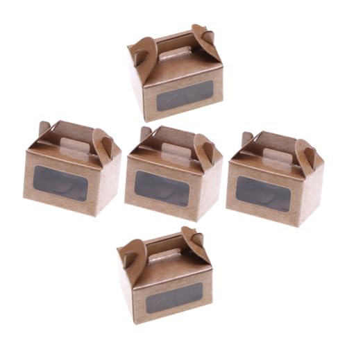 ZUNOXAZ 5 Stück Mini -kuchenbox Deko Miniaturmodelle Puppenhausangebot Mini- -Requisiten Zubehör Für Puppenhäuser Tun So, Als Würden Sie Papier Hellbraun ZUNOXAZ 5 Stück Mini -kuchenbox Deko Miniaturmodelle Puppenhausangebot Mini- -Requisiten Zubehör Für Puppenhäuser Tun So, Als Würden Sie Papier Hellbraun von ZUNOXAZ