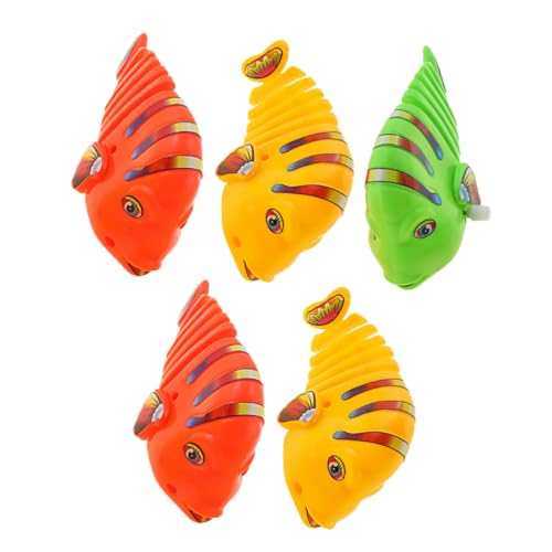 ZUNOXAZ 5 Stück Teiliges Aufziehspielzeug im Cartoon Fischdesign für Wasser und Outdoorspiel für Praktischem Aufziehmechanismus für Stundenlangen Spielspaß Zufällige Farbe ZUNOXAZ 5 Stück Teiliges Aufziehspielzeug im Cartoon Fischdesign für Wasser und Outdoorspiel für Praktischem Aufziehmechanismus für Stundenlangen Spielspaß Zufällige Farbe von ZUNOXAZ