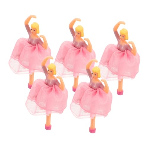 ZUNOXAZ 5 Stück Teiliges Balletttänzerinnen Puppenfigur Zubehör für Spieluhren Elegante Prinzessinnen Ballett Puppendekoration Detailreiche Musikbox Accessoires für Bezaubernde Szenen von ZUNOXAZ