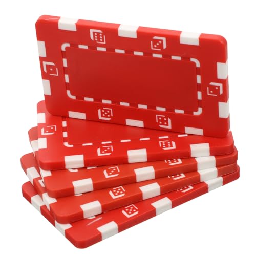 ZUNOXAZ 5 Stück Teiliges Poker Chips Rot Glatte Oberfläche Langlebig für Bingo Kartenspiele Glücksspiel und Holdem Zubehör für Familien und Turnierspiele ZUNOXAZ 5 Stück Teiliges Poker Chips Rot Glatte Oberfläche Langlebig für Bingo Kartenspiele Glücksspiel und Holdem Zubehör für Familien und Turnierspiele von ZUNOXAZ