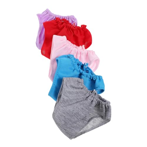 ZUNOXAZ 5 Stück Teiliges Puppenunterwäsche aus leichtem strapazierfähigem Material Klassische Wiederverwendbare Puppenunterhosen in Violett Rosa Rot und Blau passend für Spielpuppen als ZUNOXAZ 5 Stück Teiliges Puppenunterwäsche aus leichtem strapazierfähigem Material Klassische Wiederverwendbare Puppenunterhosen in Violett Rosa Rot und Blau passend für Spielpuppen als von ZUNOXAZ