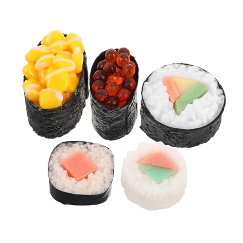ZUNOXAZ 5 Stück Teiliges Realistische Sushi Modelle für Restaurant Dekoration Kunstvolle Nachbildung Japanischer Sushi Lebensmittel Requisiten für Partys und Ausstellungen ZUNOXAZ 5 Stück Teiliges Realistische Sushi Modelle für Restaurant Dekoration Kunstvolle Nachbildung Japanischer Sushi Lebensmittel Requisiten für Partys und Ausstellungen von ZUNOXAZ