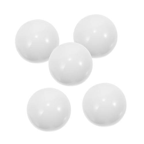 ZUNOXAZ 5 Stück Teiliges Roulette radperlen Weiße Acrylkugeln Ersatz für Roulette Spiele Langlebige Spielkugeln für Party Festivalspiele von ZUNOXAZ