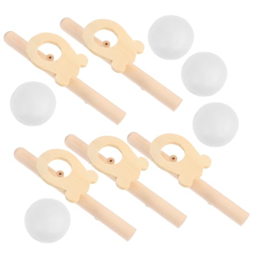 ZUNOXAZ 5 Stück Teiliges Schwimmendes Blasball Spielzeugset aus Holz Lustiges Partyspiel für Balancespielzeug zur Stressbewältigung und Familienaktivitäten ZUNOXAZ 5 Stück Teiliges Schwimmendes Blasball Spielzeugset aus Holz Lustiges Partyspiel für Balancespielzeug zur Stressbewältigung und Familienaktivitäten von ZUNOXAZ