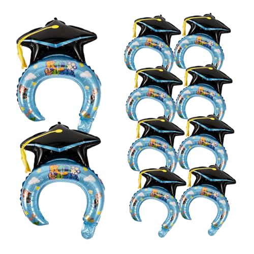 ZUNOXAZ 50 Stück Aufblasbare Abschluss Stirnbänder in Blau und Cartoon Party Haarreifen als Abschlussfeier Dekoration Foto Requisiten für Graduation Party Favor Geschenk ZUNOXAZ 50 Stück Aufblasbare Abschluss Stirnbänder in Blau und Cartoon Party Haarreifen als Abschlussfeier Dekoration Foto Requisiten für Graduation Party Favor Geschenk von ZUNOXAZ