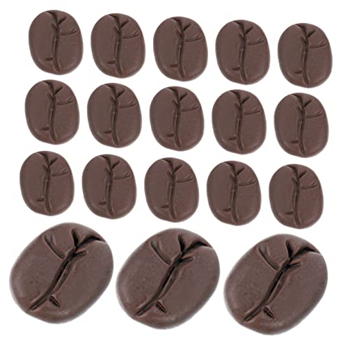 ZUNOXAZ 50 Stück Kaffeebohnen Modellspielzeug Realistische Kaffeebohnensimulation für Kinderküchen Rollenspiele und Dekoration Sets und Fotografie Requisiten von ZUNOXAZ