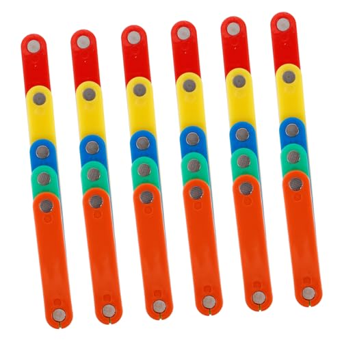 ZUNOXAZ 50 Stück Magnetische Streifen Teiliges aus Kunststoff Sichere Mathematik Lernstreifen für Kindergarten Fördert Kreativität und Interesse an Beim Spielerischen Lernen von ZUNOXAZ