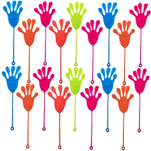 ZUNOXAZ 50 Stück Teiliges Große Klebrige Kletterhände für Elastisches Lustiges Partyspielzeug Haftend Glatten Oberflächen Wiederverwendbar Gemischt Mitgebsel für Zufällige Zufällige Farbe von ZUNOXAZ