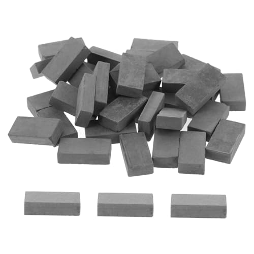 ZUNOXAZ 50 Stück Teiliges Miniatur bausteine Set für Realistische DIY Ziegelsteine Langlebige Baumaterialien Geeignet für Puppenhaus Sandtisch und Landschaftsmodellierung von ZUNOXAZ