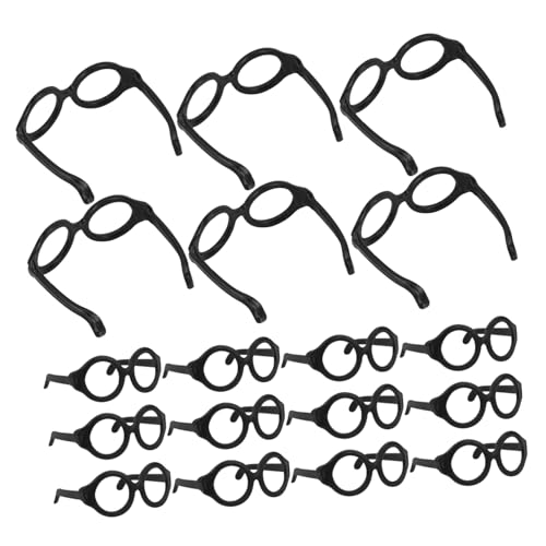 ZUNOXAZ 50 Stück Teiliges Runde Puppenbrillen aus Kunststoff Niedliche Mini gläser als Puppenzubehör Schwarze Langlebige Eyewear für DIY Kostüm und Dekoration ZUNOXAZ 50 Stück Teiliges Runde Puppenbrillen aus Kunststoff Niedliche Mini gläser als Puppenzubehör Schwarze Langlebige Eyewear für DIY Kostüm und Dekoration von ZUNOXAZ