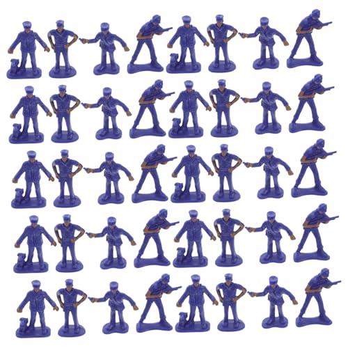 ZUNOXAZ 50-teiliges Polizeifiguren-spielzeugset Zur Simulation Von Polizeifiguren, Miniatur-polizeifiguren Und Polizeicharaktermodelle Für Tischstatuen Und -Figuren von ZUNOXAZ