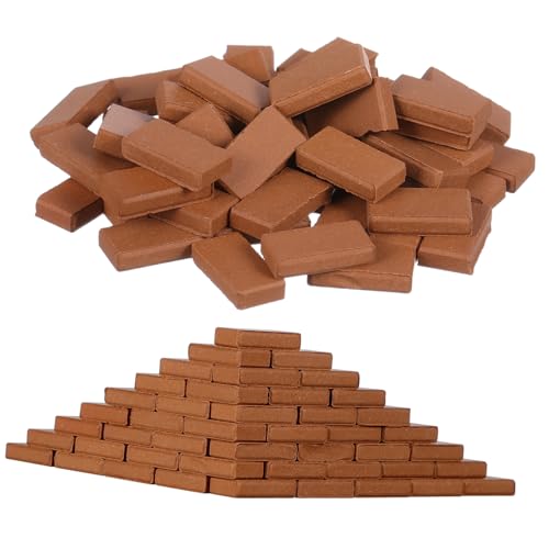 ZUNOXAZ 50Stücke Mini Ziegelmodelle für Mikrolandschaften Realistische Gefälschte für Sandtisch DIY BAU und Puppenhaus Dekoration für Kreative Projekte ZUNOXAZ 50Stücke Mini Ziegelmodelle für Mikrolandschaften Realistische Gefälschte für Sandtisch DIY BAU und Puppenhaus Dekoration für Kreative Projekte von ZUNOXAZ