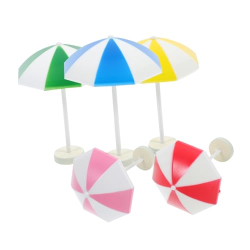 ZUNOXAZ 5Stücke Mini Puppenhaus Zubehör für Stranddekoration Mikrolandschaft Deko Sicher und Stabil für Kreative Spielwelten von ZUNOXAZ