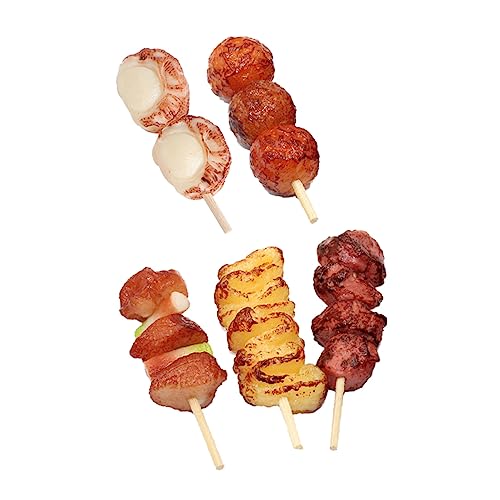 ZUNOXAZ 5Stücke Teiliges Realistisches Essensspielzeug Grillspieße Künstliche BBQ Fleischspielzeuge für Rollenspiele Bildung und Partydekorationen ZUNOXAZ 5Stücke Teiliges Realistisches Essensspielzeug Grillspieße Künstliche BBQ Fleischspielzeuge für Rollenspiele Bildung und Partydekorationen von ZUNOXAZ