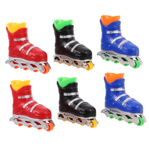 ZUNOXAZ 6 Paare Finger Skates für Tragbare Mini Skateboards für Schreibtischunterhaltung für Reisen und Büro Verbessert Hand Augen Koordination von ZUNOXAZ