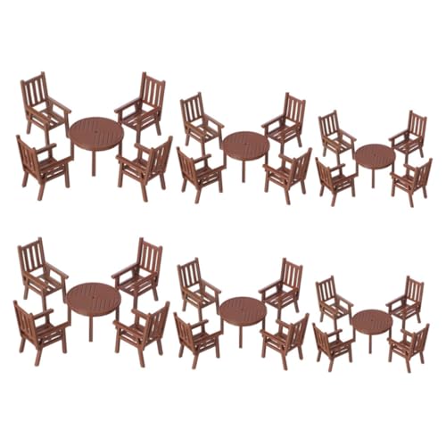 ZUNOXAZ 6 Sätze Mini Tisch und Stuhlset Maßstab Dekorative Möbel für Puppenhäuser für Sammler und Kreative Projekte ZUNOXAZ 6 Sätze Mini Tisch und Stuhlset Maßstab Dekorative Möbel für Puppenhäuser für Sammler und Kreative Projekte von ZUNOXAZ