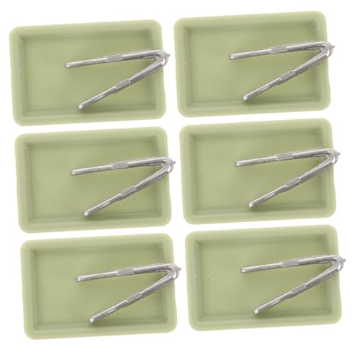 ZUNOXAZ 6 Sätze Teiliges Miniatur Backblech Puppenhaus Zubehör Miniatur Küchenutensilien DIY Backbleche für Puppenhaus Küche Dekoration von ZUNOXAZ