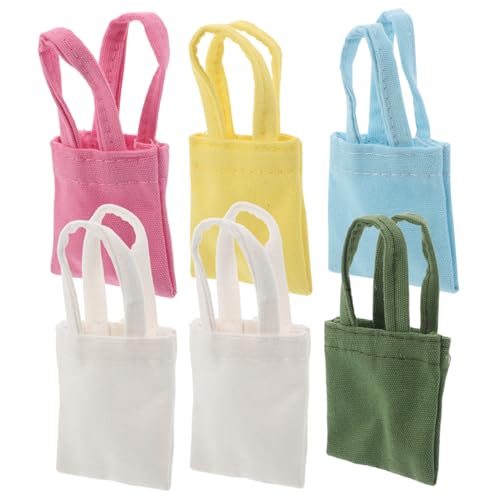 ZUNOXAZ 6 Stück Maßstab Realistische Mini Handtaschen aus Leichtem Canvas Vielseitig für Puppenkleidung Puppenhausdekoration und Fotografiezubehör ZUNOXAZ 6 Stück Maßstab Realistische Mini Handtaschen aus Leichtem Canvas Vielseitig für Puppenkleidung Puppenhausdekoration und Fotografiezubehör von ZUNOXAZ