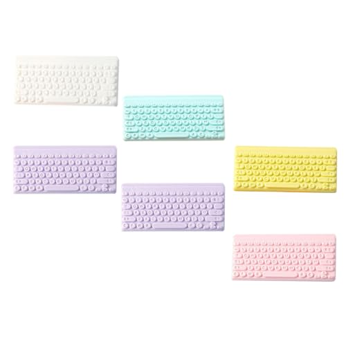 ZUNOXAZ 6 Stück Miniaturisierte Farbige Tastatur Modelle Teiliges für Puppenhaus Dekoration Schlüsselanhänger Charms Langlebiges Harz für Bastelprojekte und ZUNOXAZ 6 Stück Miniaturisierte Farbige Tastatur Modelle Teiliges für Puppenhaus Dekoration Schlüsselanhänger Charms Langlebiges Harz für Bastelprojekte und von ZUNOXAZ