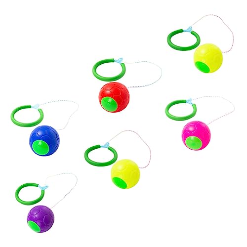ZUNOXAZ 6 Stück Sprungbälle für Bouncing Balls für Fitness und Spiel im Freien Buntes Ankle Toy für Bewegung und Koordination Zufällige Farbe von ZUNOXAZ