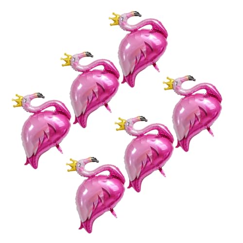 ZUNOXAZ 6 Stück Teiliges Aluminiumfolie Flamingo Luftballons Party Dekorationen für Hawaii Festivals Fotorequisiten und Raumdeko ZUNOXAZ 6 Stück Teiliges Aluminiumfolie Flamingo Luftballons Party Dekorationen für Hawaii Festivals Fotorequisiten und Raumdeko von ZUNOXAZ