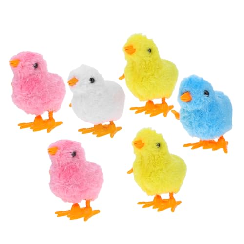 ZUNOXAZ 6 Stück Teiliges Aufziehspielzeug Bunte Wind Up Küken für Ostern Kindergeburtstag Party Deko Langlebige Robuste Federtier Spielzeuge für Familienfeiern und Festliche ZUNOXAZ 6 Stück Teiliges Aufziehspielzeug Bunte Wind Up Küken für Ostern Kindergeburtstag Party Deko Langlebige Robuste Federtier Spielzeuge für Familienfeiern und Festliche von ZUNOXAZ