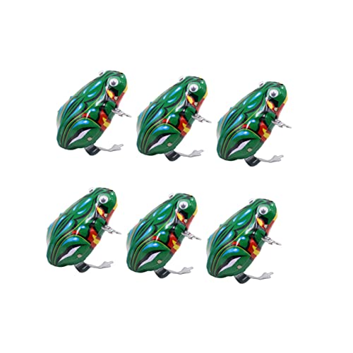 ZUNOXAZ 6 Stück Teiliges Aufziehspielzeug Frosch für Retro Spielzeuge für Kreative Unterhaltung und Lernspiele für Geburtstagsfeiern und Feiertage ZUNOXAZ 6 Stück Teiliges Aufziehspielzeug Frosch für Retro Spielzeuge für Kreative Unterhaltung und Lernspiele für Geburtstagsfeiern und Feiertage von ZUNOXAZ