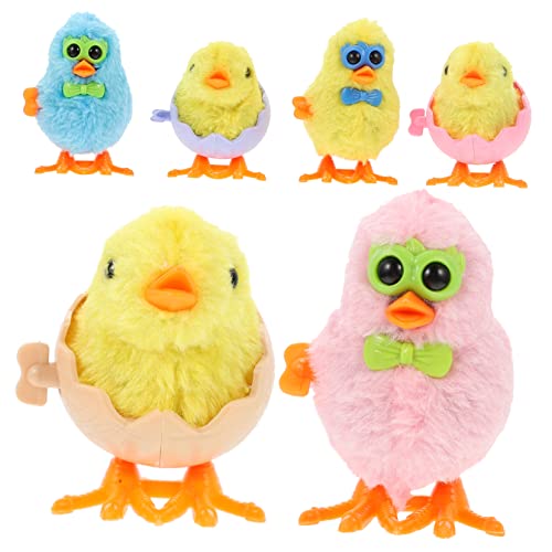 ZUNOXAZ 6 Stück Teiliges Aufziehspielzeug mit Niedlichen Cartoon Küken Kompakte Kinderfreundlich als Party Gastgeschenk und Ostergeschenk für Kleine Mädchen ZUNOXAZ 6 Stück Teiliges Aufziehspielzeug mit Niedlichen Cartoon Küken Kompakte Kinderfreundlich als Party Gastgeschenk und Ostergeschenk für Kleine Mädchen von ZUNOXAZ