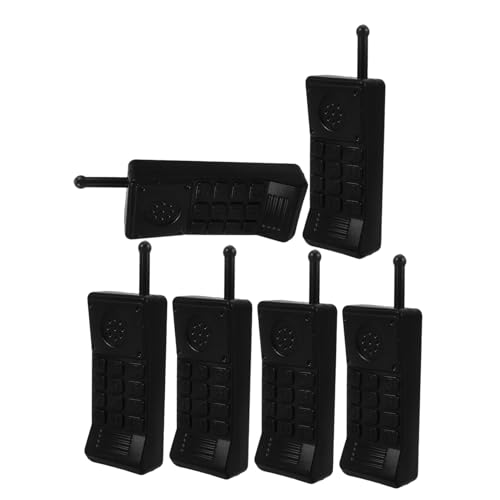 ZUNOXAZ 6 Stück Teiliges Detektiv mit Jahre Fake Brick Phones Realistische Spielzeuge Benutzerfreundliche Spieltelefone für Rollenspiele Outdoor und Geburtstagsfeier von ZUNOXAZ