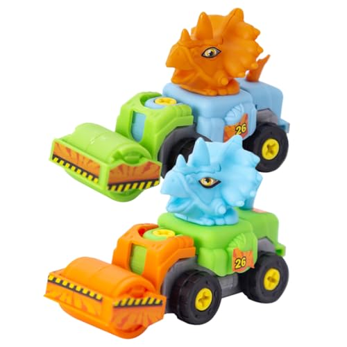 ZUNOXAZ 6 Stück Teiliges Dinosaurier Spielzeugauto Cartoon Baustellenfahrzeuge zum Zusammenbauen Fördert Feinmotorik und Hand Auge koordination für Jungen Mädchen ZUNOXAZ 6 Stück Teiliges Dinosaurier Spielzeugauto Cartoon Baustellenfahrzeuge zum Zusammenbauen Fördert Feinmotorik und Hand Auge koordination für Jungen Mädchen von ZUNOXAZ