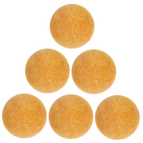 ZUNOXAZ 6 Stück Teiliges Mini Tischfußball Bälle Mattgelb Ersatzkugeln aus Stabilem Kunststoff für Tischfußballspiele Geeignet für Fußballtische Langlebig und Robust ZUNOXAZ 6 Stück Teiliges Mini Tischfußball Bälle Mattgelb Ersatzkugeln aus Stabilem Kunststoff für Tischfußballspiele Geeignet für Fußballtische Langlebig und Robust von ZUNOXAZ