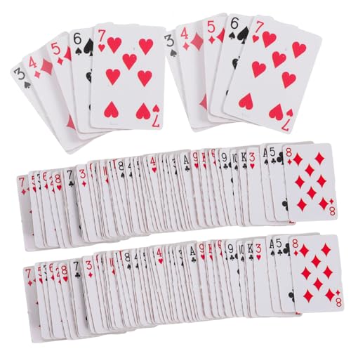 ZUNOXAZ 6 Stück Teiliges Miniatur pokerspiel aus Hochwertigem Papier Realistische Puppenhaus Spielkarten Kompaktes Kartenspiel für Erwachsene Dekorations Unterhaltungsspielzeug ZUNOXAZ 6 Stück Teiliges Miniatur pokerspiel aus Hochwertigem Papier Realistische Puppenhaus Spielkarten Kompaktes Kartenspiel für Erwachsene Dekorations Unterhaltungsspielzeug von ZUNOXAZ