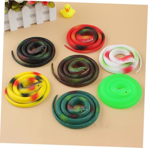 ZUNOXAZ 6 Stück Teiliges Realistische Gummischlangen Spielzeugschlangen Langlebig und Sicher für Halloween Partys Karneval Streiche und Kostümfeiern ZUNOXAZ 6 Stück Teiliges Realistische Gummischlangen Spielzeugschlangen Langlebig und Sicher für Halloween Partys Karneval Streiche und Kostümfeiern von ZUNOXAZ