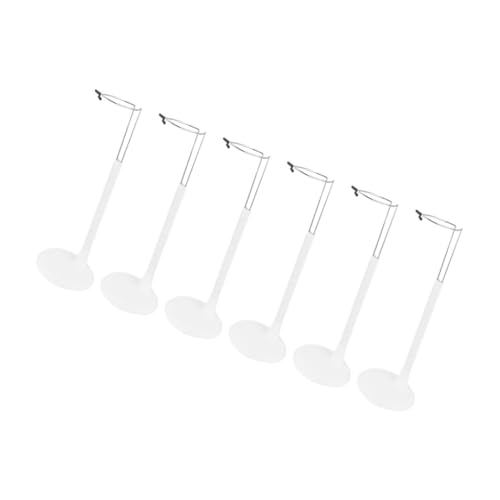 ZUNOXAZ 6 Stück Teiliges Stabile Doll Holder Ständer aus Metall und Kunststoff rutschfeste Basis für Puppen und Actionfiguren Kompakt und Vielseitig für Sammler und Spielzeugdisplay von ZUNOXAZ
